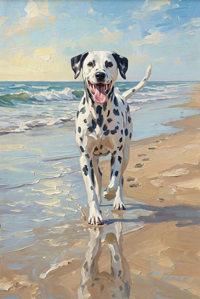 Beach Run Pet Portrait