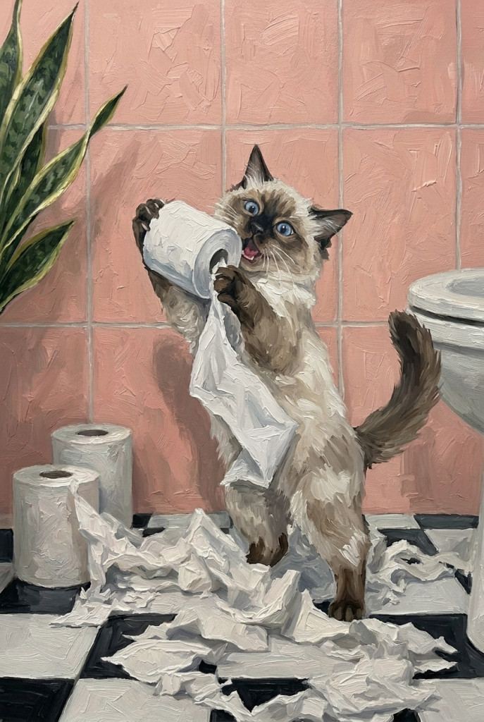 Toilet Paper Pet Portrait