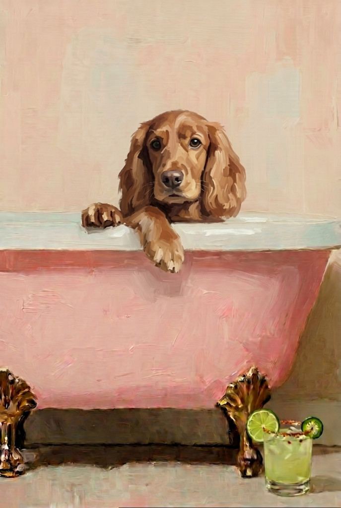 Clawfoot Spa Pet Portrait