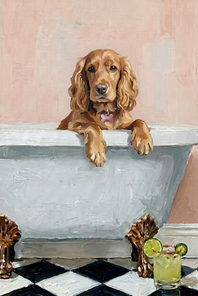 Clawfoot Spa Pet Portrait